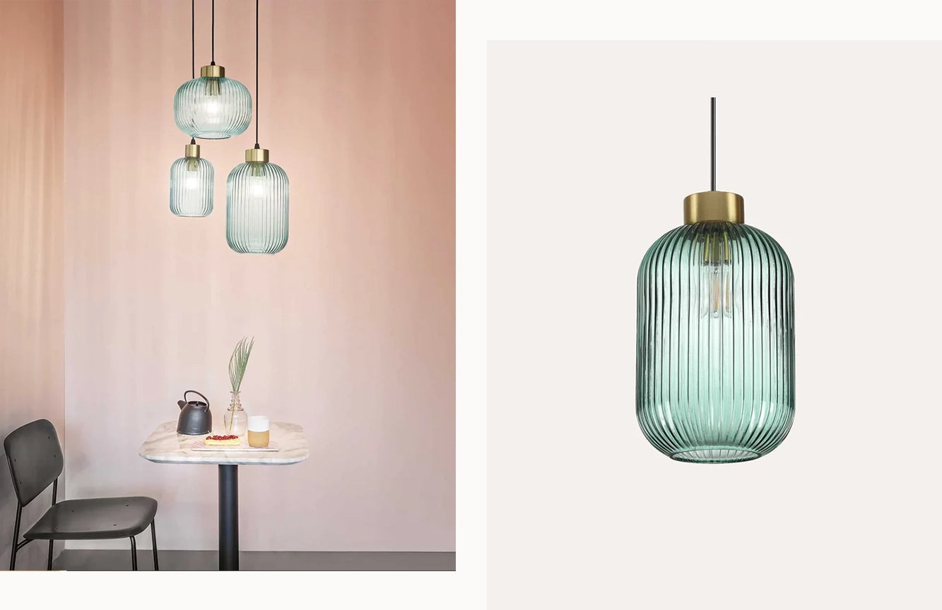 Mint Pendant Light | Colourful Glass Pendant Lights | Nook Collections