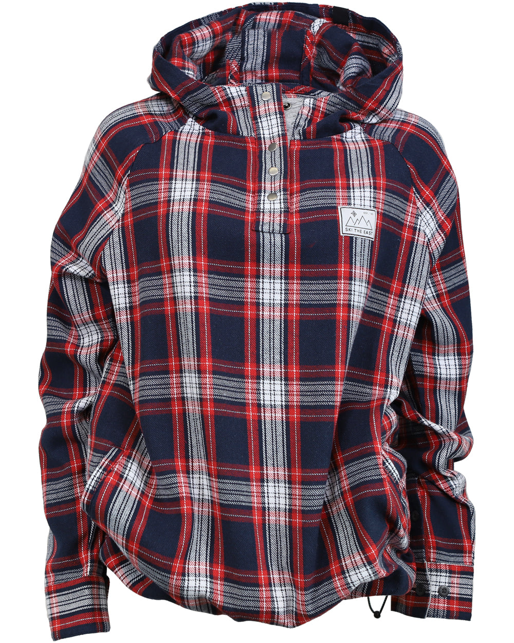 flannel pullover hoodie