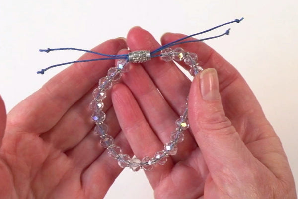 How to Make a Sliding Knot (single knot) - jewelry making tutorial