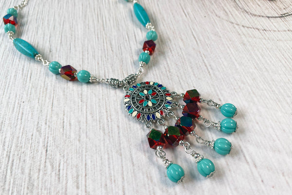 Turquoise Necklace Tutorial