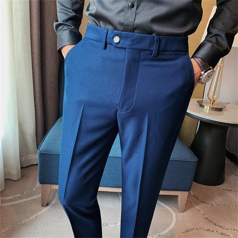 Buy JaxZone Mens Italian Designer Stylish Cotton Premium Formal Plain Black Trouser  Pant for Men. (32, Black) at
