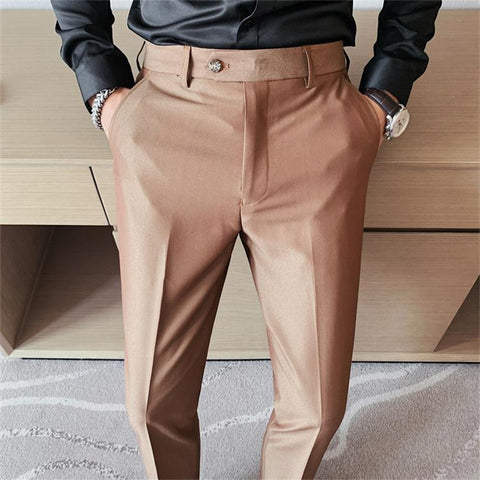 Ash Grey Italian Fabric Formal Pants – Italianvega®