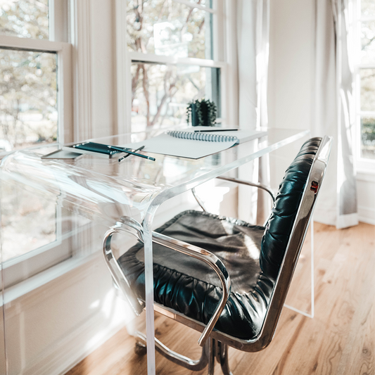 Large Clear Acrylic Bookcase - Austen