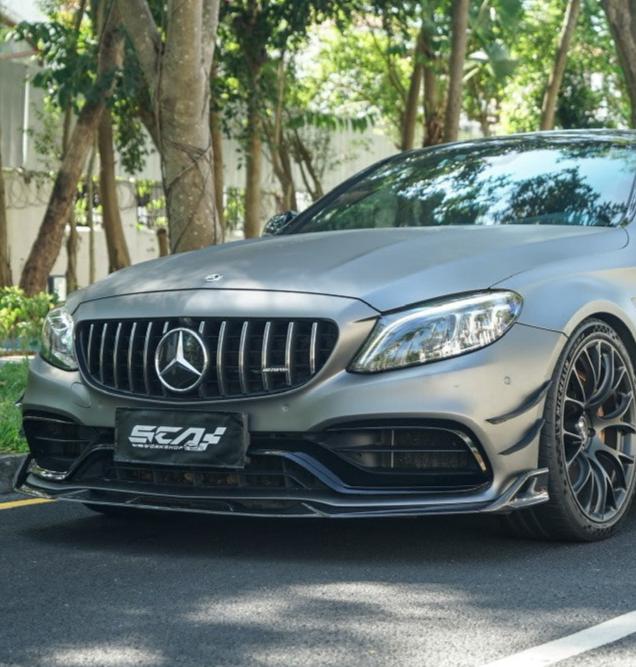 ArmorExtend AE Front Lip for Mercedes Benz C-Class C63/S AMG W205 Coupe Convertible Carbon Fiber