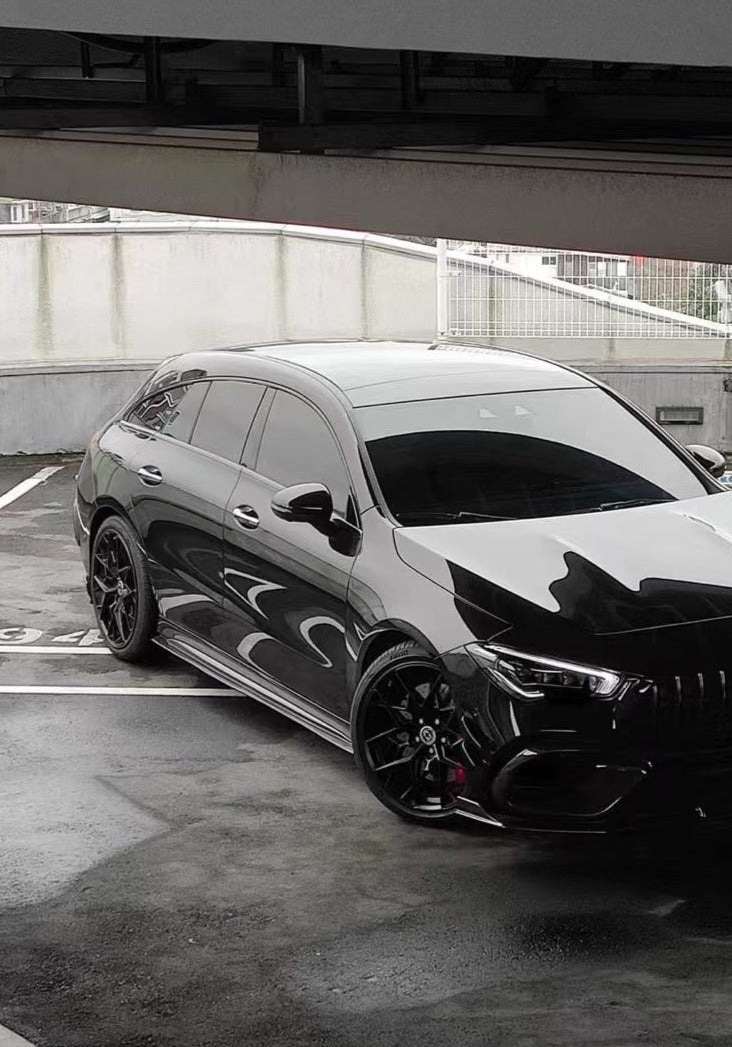 Future Design FD V2 Carbon Fiber Side Skirts For CLA C118 CLA45 CLA35 CLA250 2020-ON