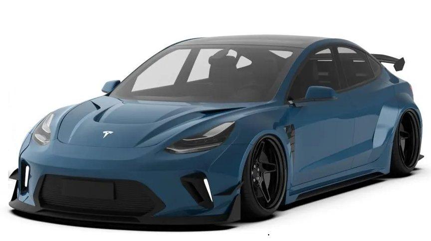 Robot Craftsman "HACKER" Widebody Full Body Kit For Tesla Model 3