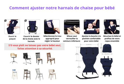Harnais chaise haute Sack'n Seat™ – lesptitsdémons