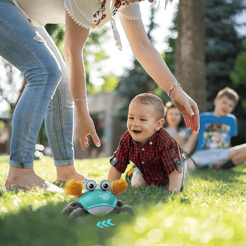 Bambebe Jouet Musical Crabe Rampant pour Bébés, Jouet Crabe Mobile