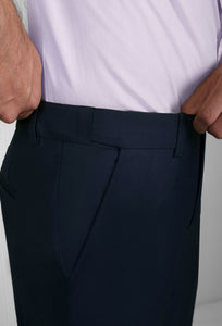 Women Slim Fit Dark Blue Lycra Trousers  Artisan Glory  Shop Online