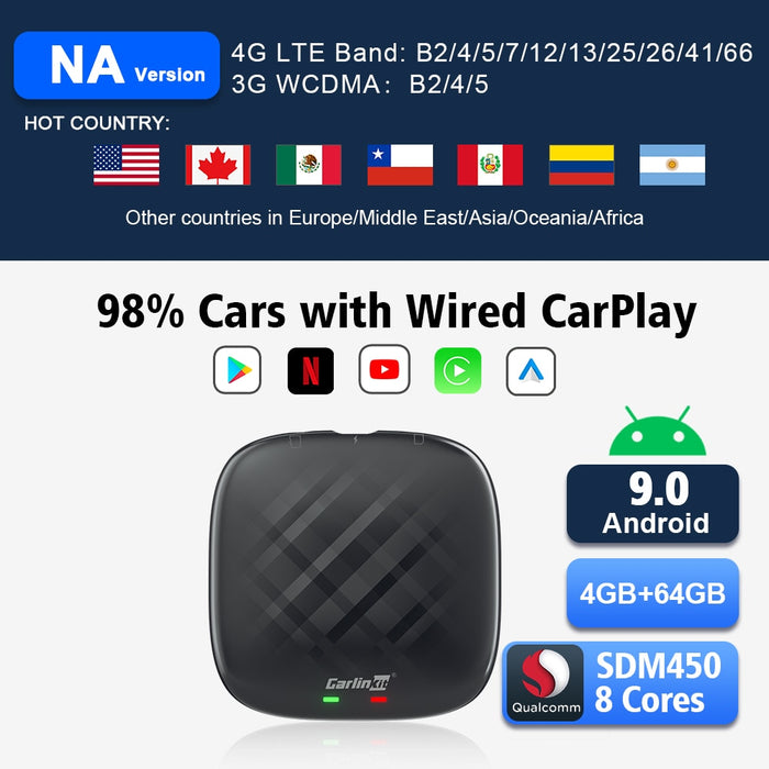 Carlinkit 4 CarPlay Mini Ai Box Wireless CarPlay Wireless Android