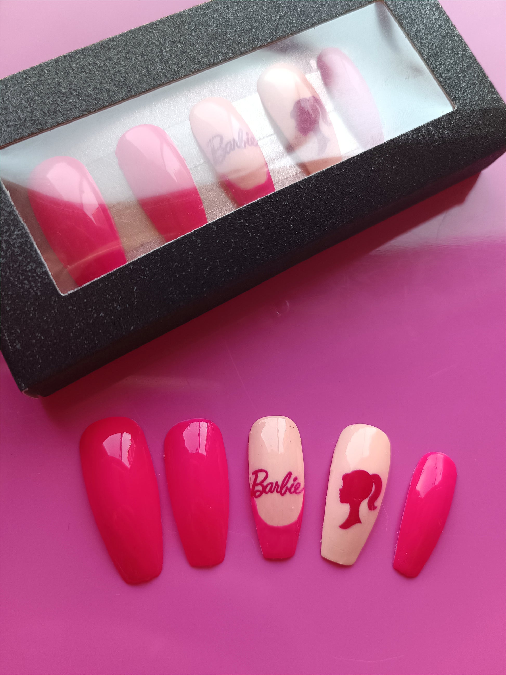 Uñas Press On confeccionadas en Chile, Kit Barbie – La Pepa Boutique