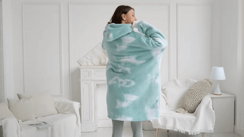 SNUGSWAY Oversized Hoodie Blanket with Sleeves_IrishSupply