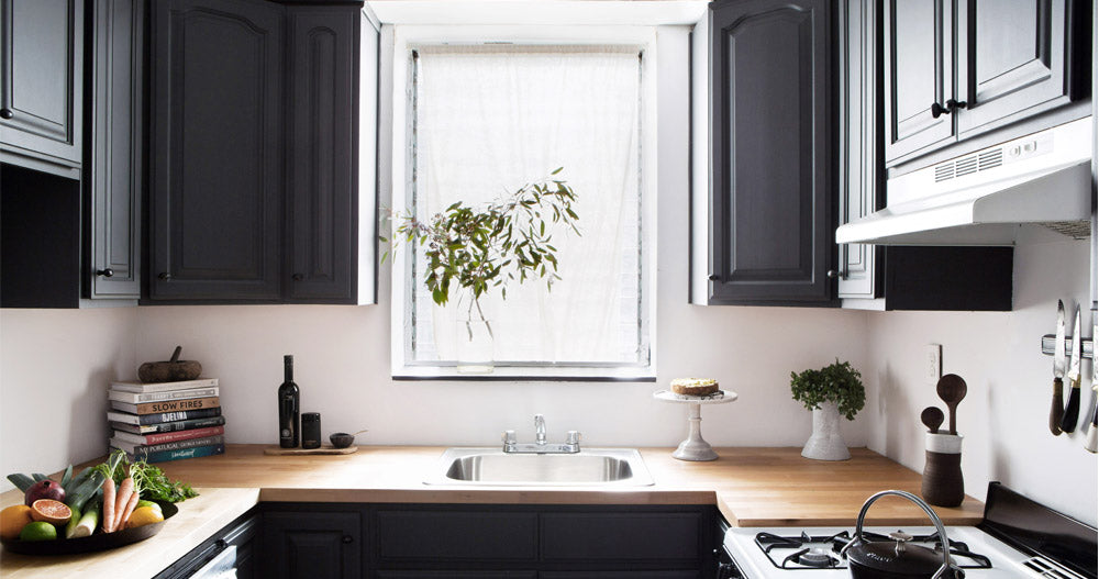 The REVEAL of our Black White and Gold Kitchen - Swoon Worthy