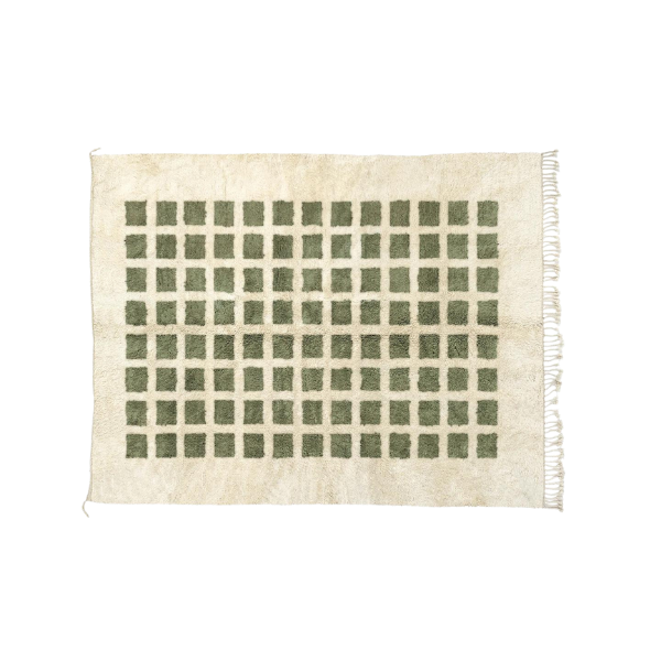 Athena Calderone x Beni Rugs: Imprint – Natural & Sage