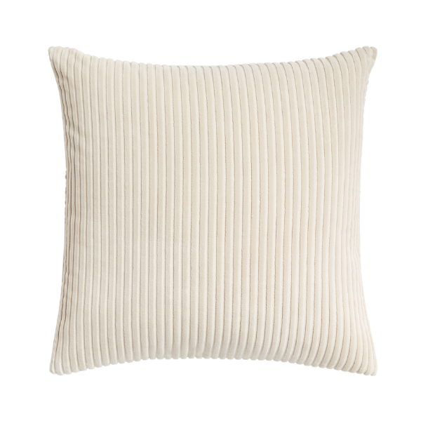 Creste Ivory Corduroy Throw Pillows by Athena Calderone