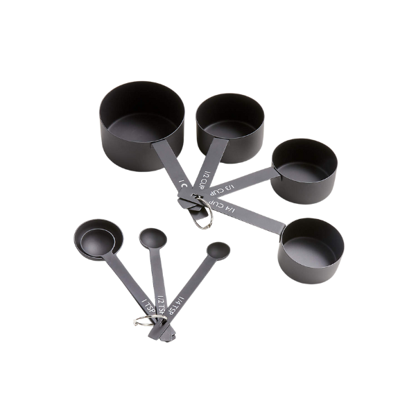 Nera Matte Black Measuring Cups and Spoons