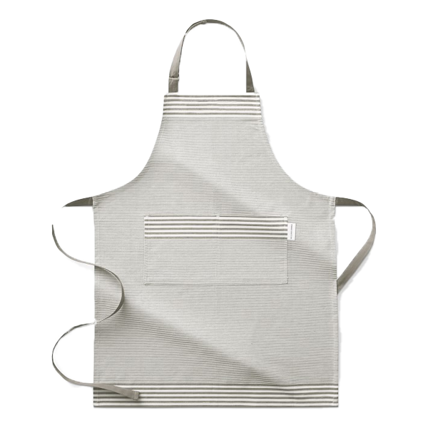 Williams Sonoma Bay Stripe Apron in Drizzle Grey