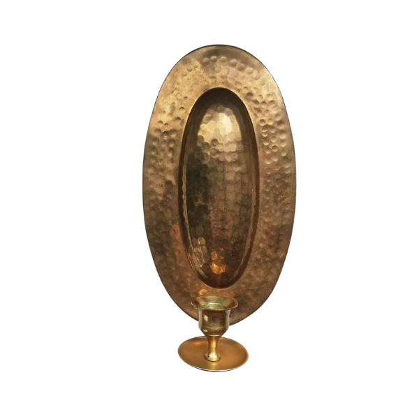 Wall Sconce Hammered Brass