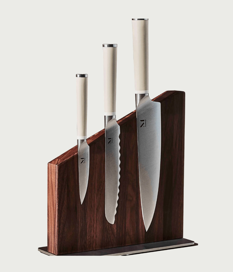 MATERIAL Knife Trio + Stand (Cool Neutral/White Ash)