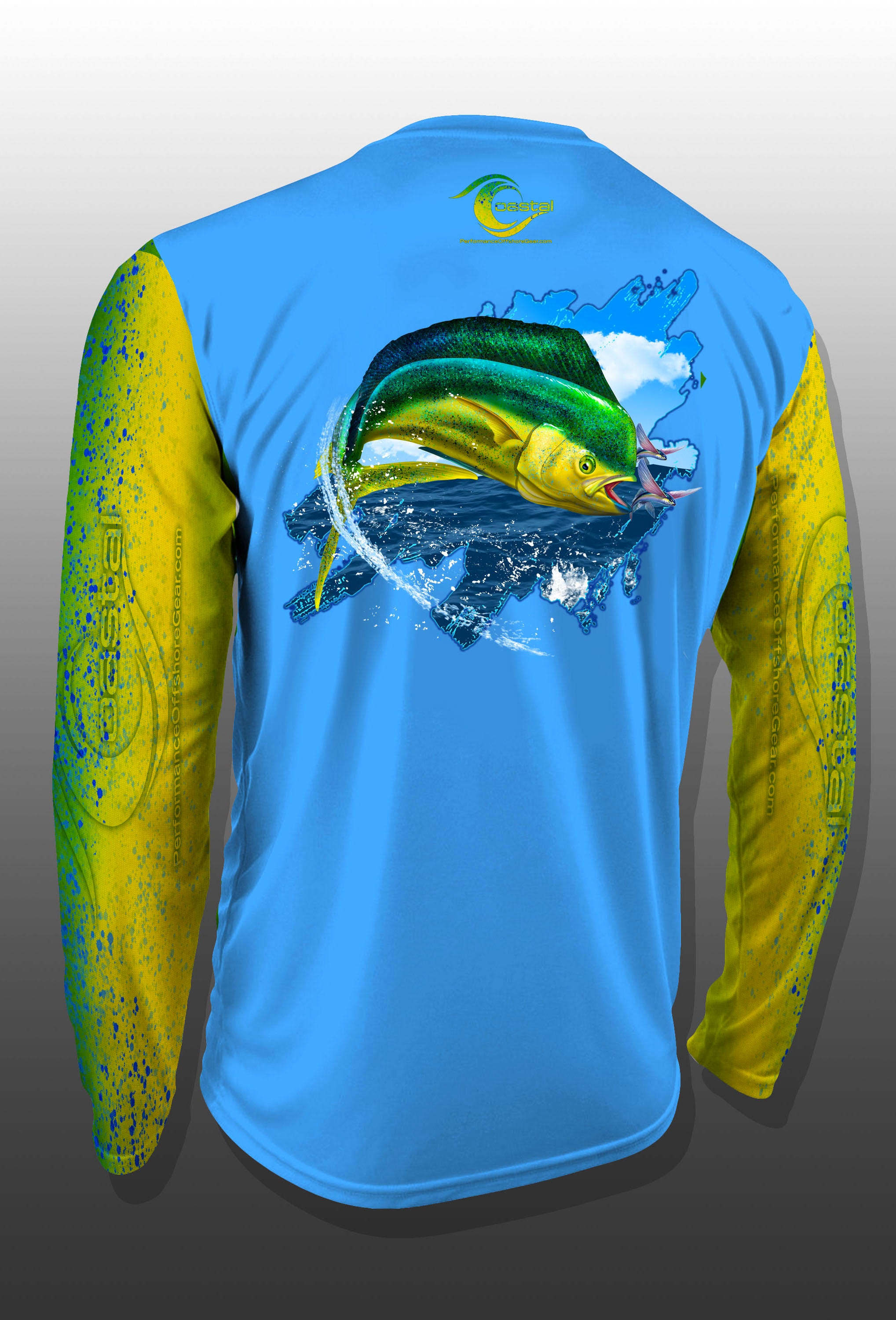 Image of Coastal Mahi Performance Long Sleeve T-shirt