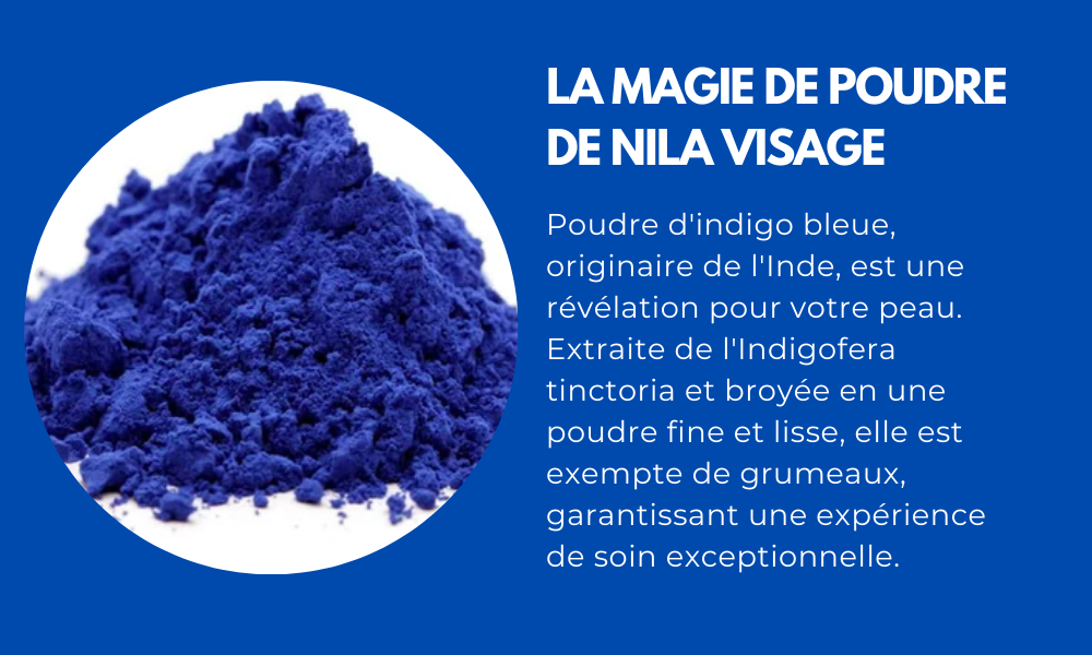 Poudre de nila visage Maroc, Nila poudre, Nila bleu éclaircissant