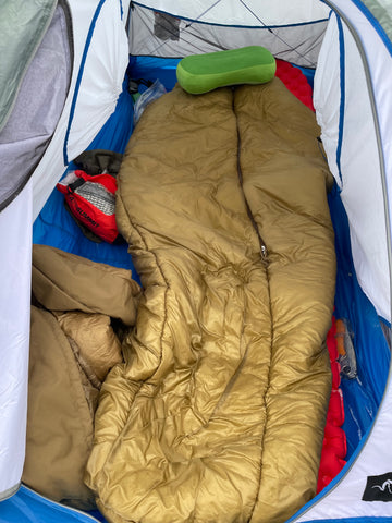 Winter Sleep System within a 1P Tent