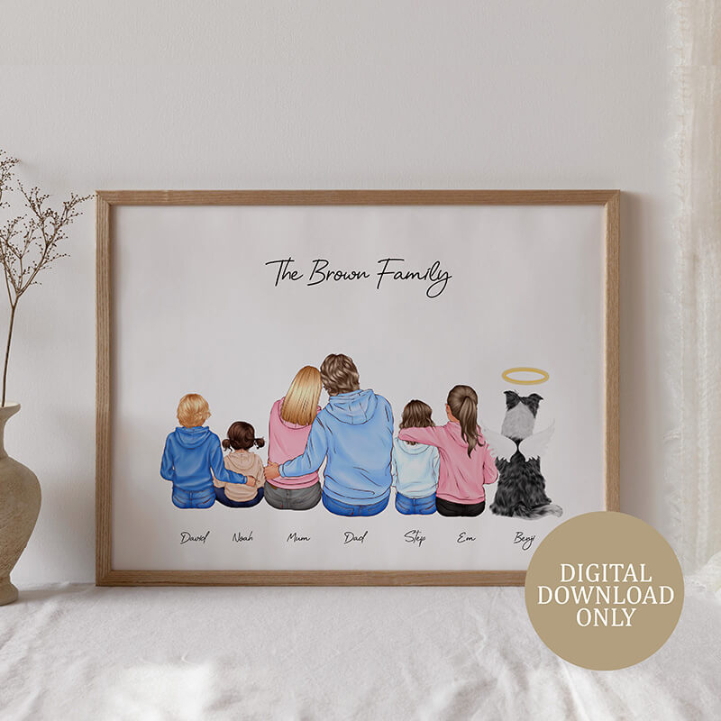 Personalised Nana Gifts - Gold In Her Heart Canvas – Family Gifts