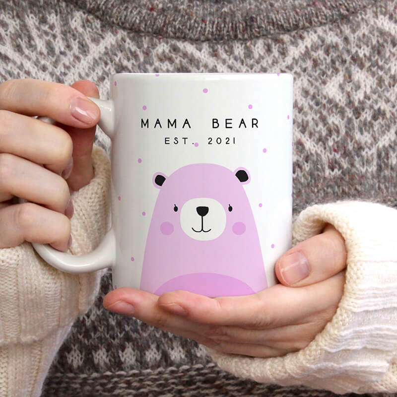 Mama Bear Mug and Papa Bear Mug Set of 2 Mugs Mama Bear Color Changing Mug  Papa Bear Color Changing Mug Set Mugs Couple Mugs Dad Mom Gift 