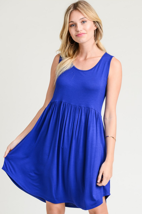 royal blue babydoll dress