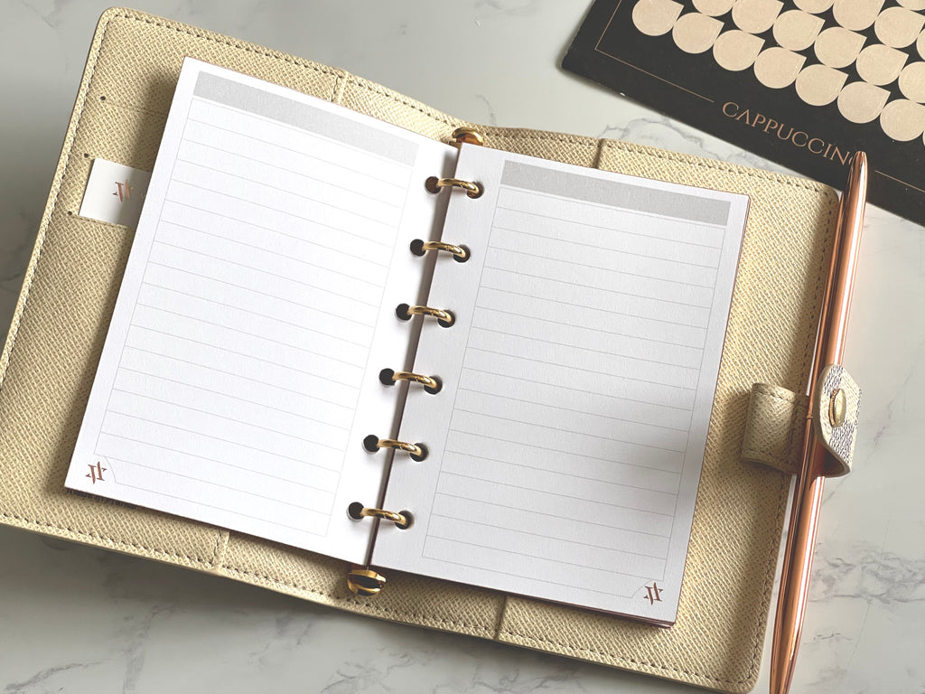 Louis Vuitton MM Notes Inserts - Gold or Rose Gold Foiled – Vantage Agendas