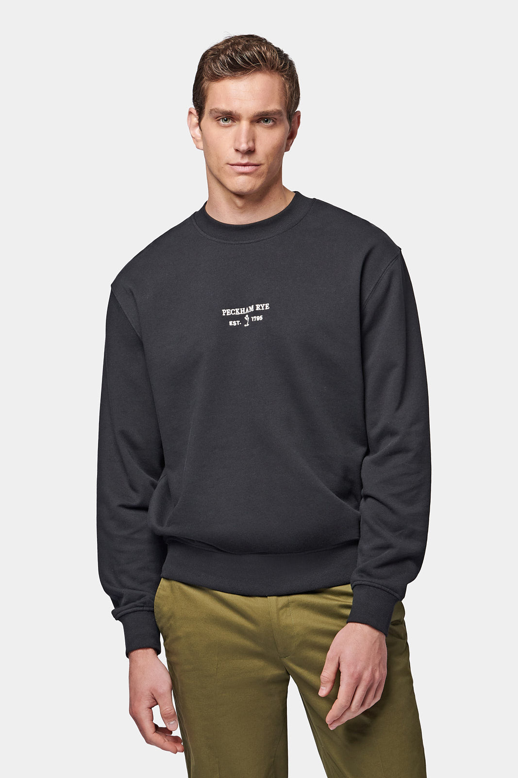 Essential French Terry Sweatshirt in Black