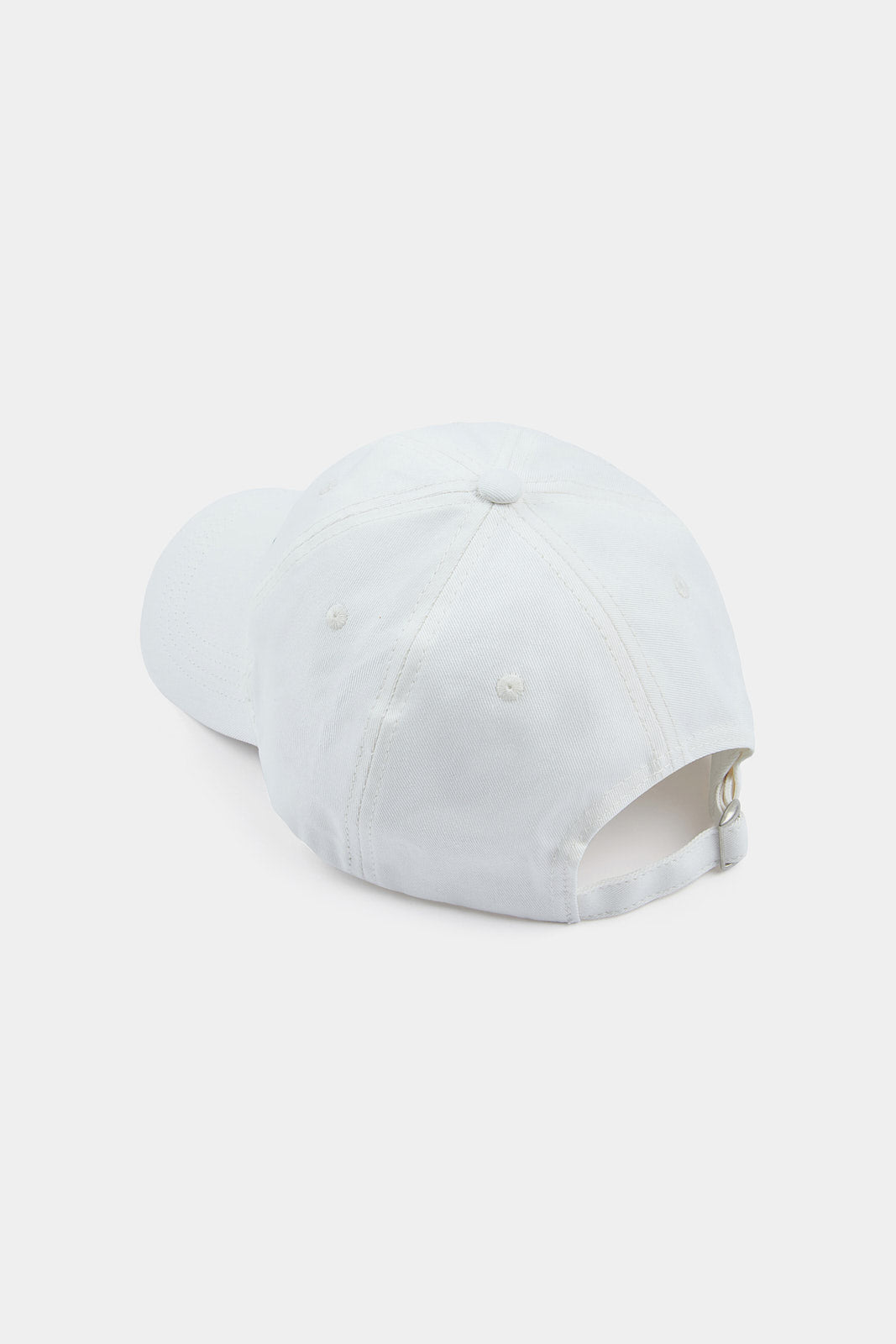 Embroidered Logo Cap in Bright White