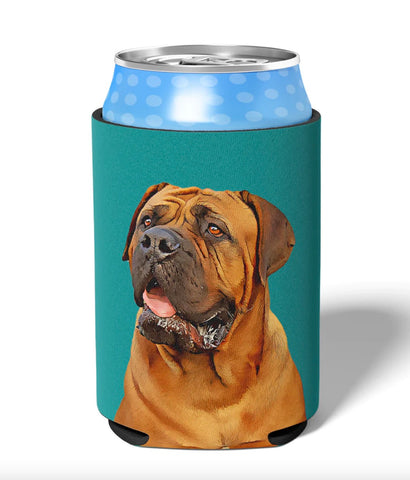 can koozie with a picture of a dog on it