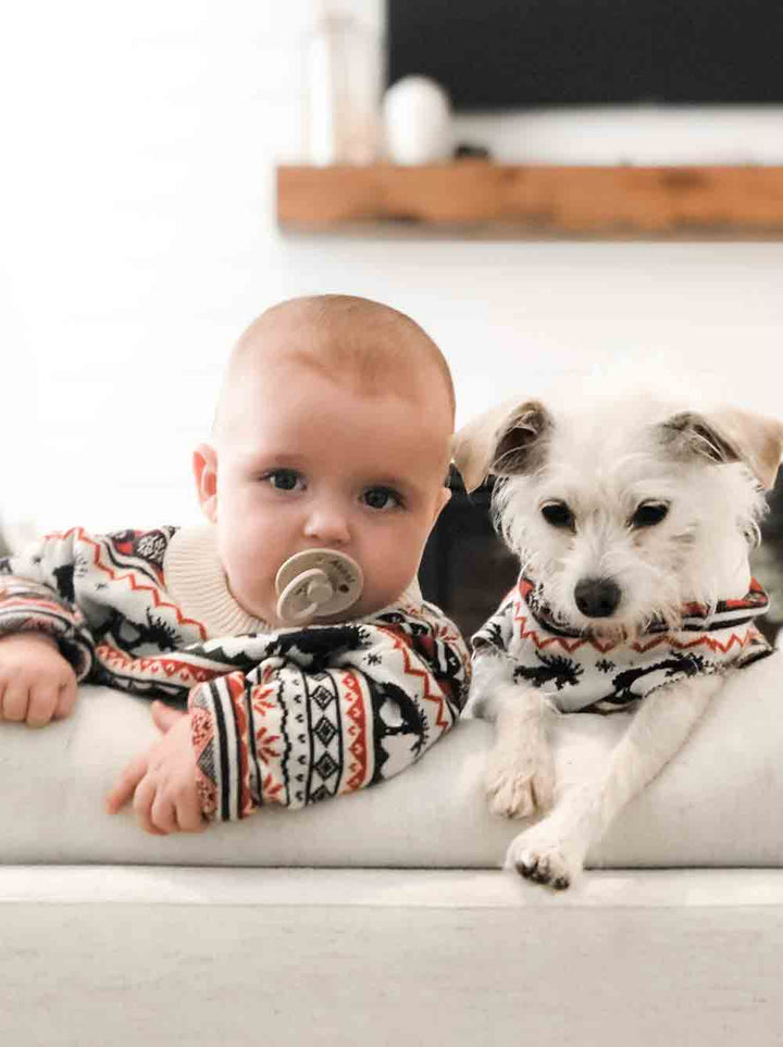 Dog pajamas allow owners to curl up with their pets in matching outfits