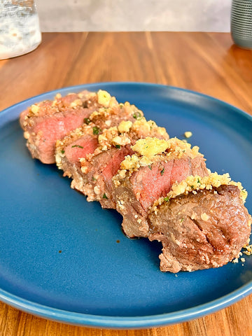 Blue-Cheese Crusted Filet Mignon
