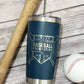Your Logo Engraved Tumbler - Send Us Your Logo - Clear Sipper Slider Lid - FREE Stainless Steel Straw