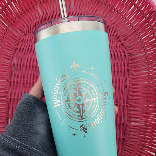 Zodiac Sign Acrylic Tumbler Cups with Straw