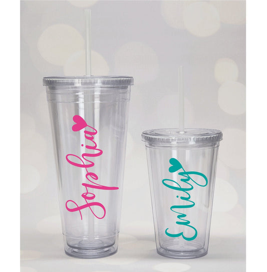 Booktrovert - Personalized Acrylic Tumbler With Straw – Macorner