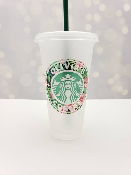 Printed Pattern Decal on Starbucks 24 oz Venti Reusable Cold Cup –  SheltonShirts