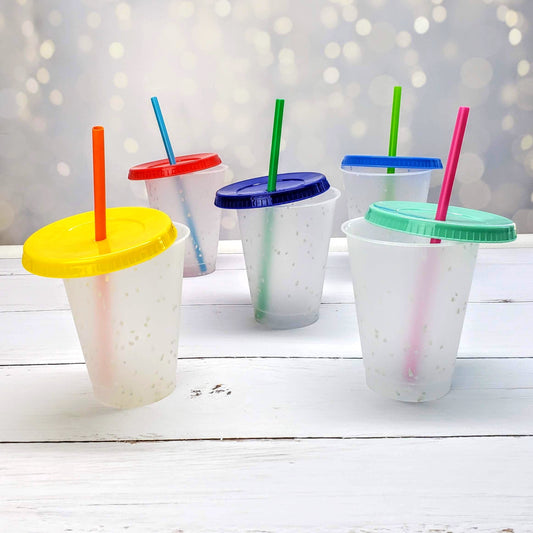 Set of 5 Mini Starbucks Kids Cups with Green Straws - 16oz Mini Cups –  Candy Wrapper Store