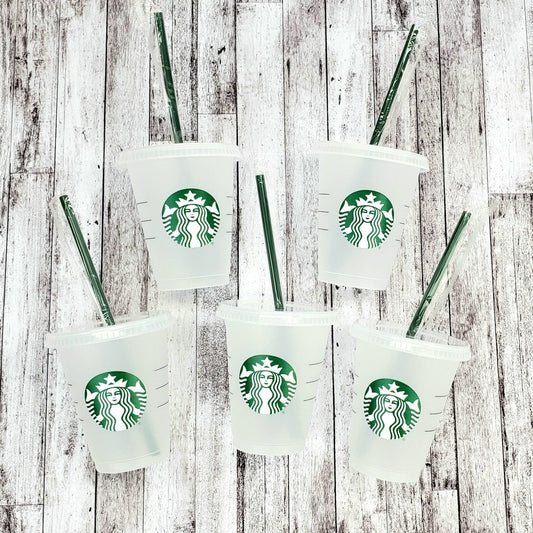 Set of 5 Color Changing Kids Cups with Colored Straws - 16oz Mini Cups –  SheltonShirts