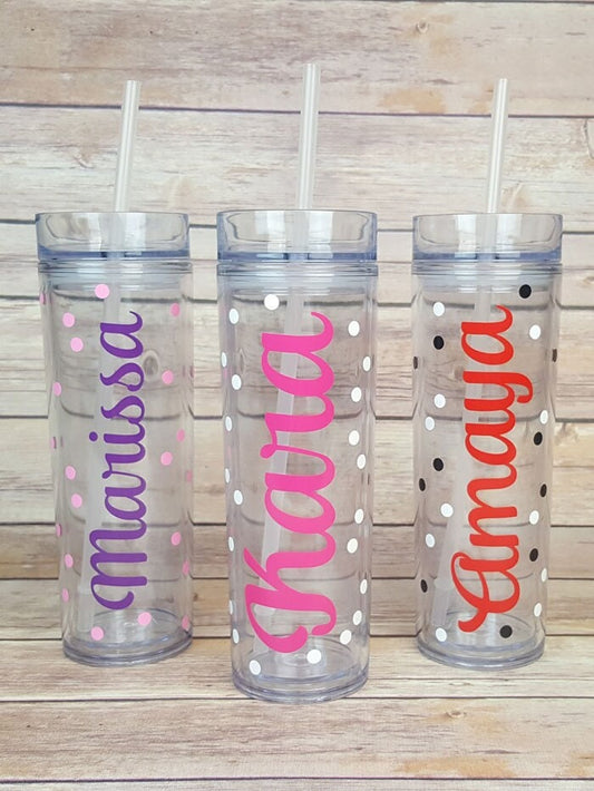 Booktrovert - Personalized Acrylic Tumbler With Straw