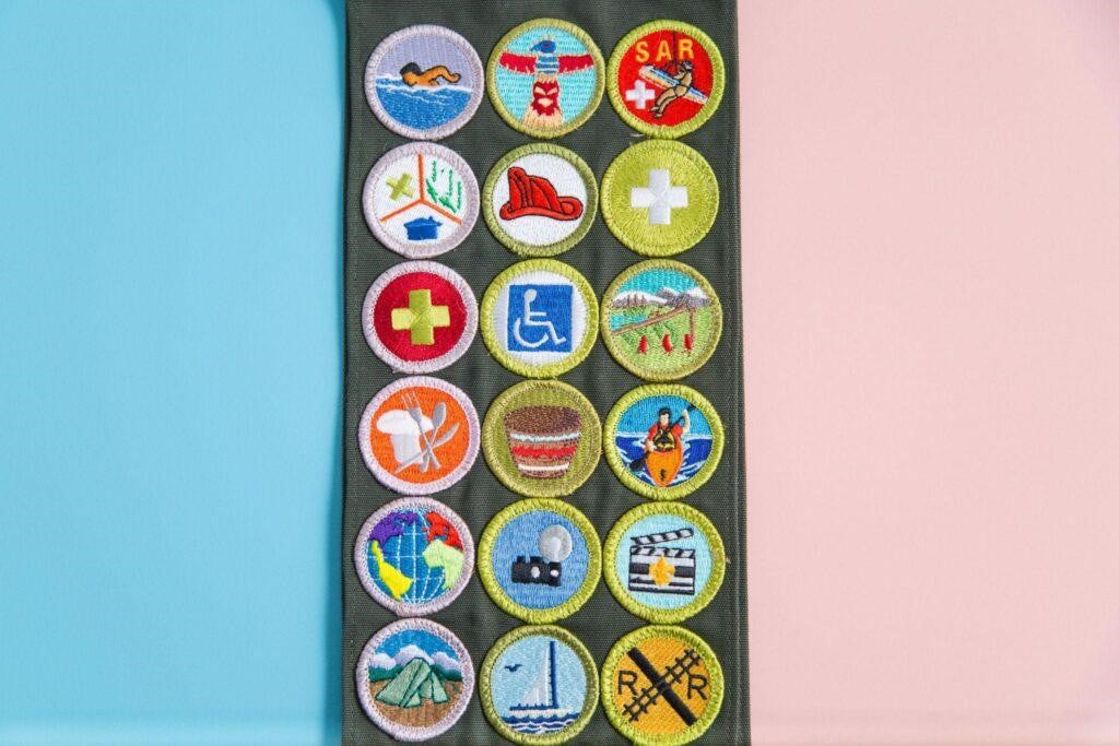 Boy scout badges