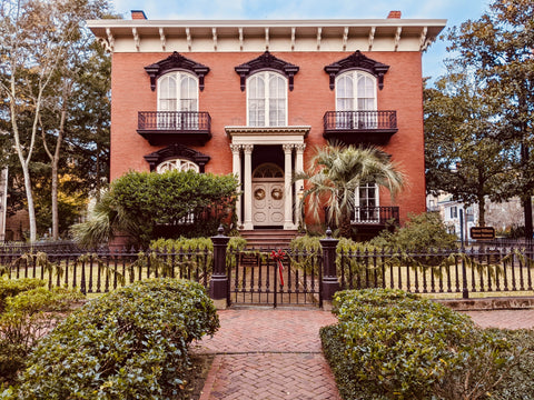 The Historic and Famous Mercer House in Savannah.