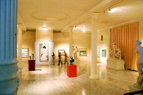 Interior of the Telfair Museum of Art