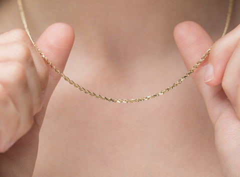 beautiful necklace permanent jewelry