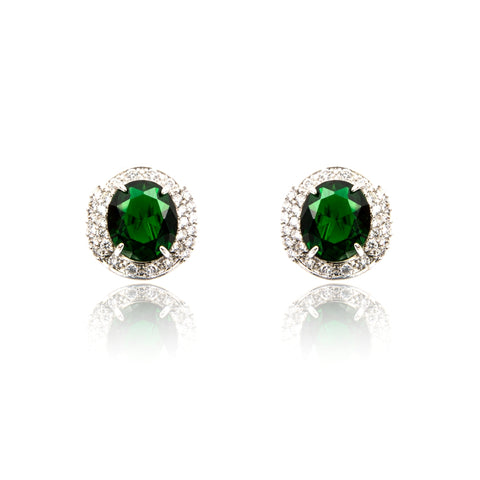 emerald stud earrings gemstone jewelry