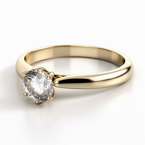 yellow gold diamond engagement ring jewelry