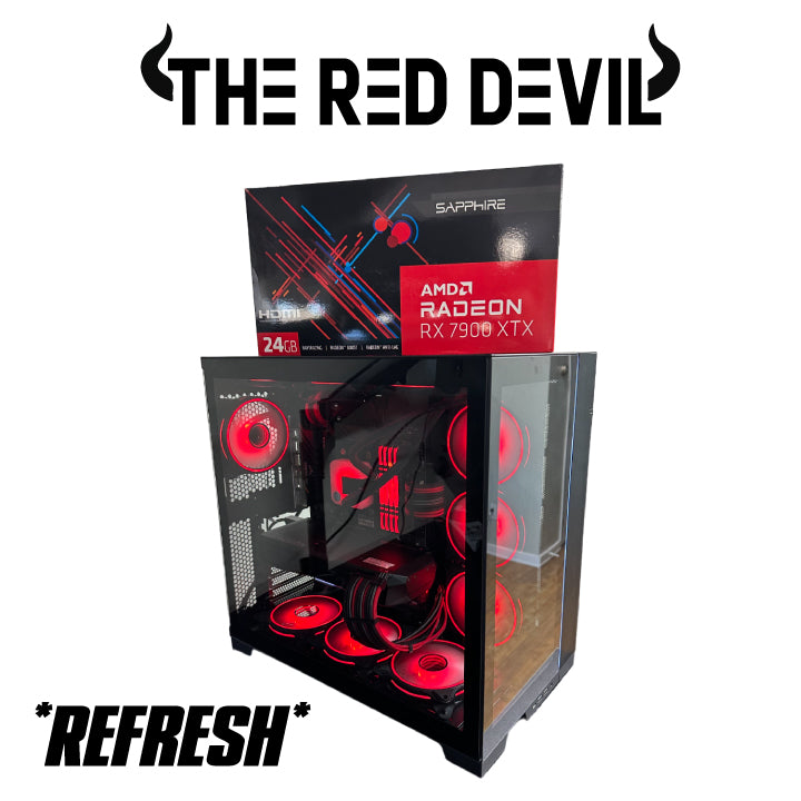 HIGH END Gaming PC the RED DEVIL, AMD Ryzen 7 5800X3D 3.4 GHz, AMD 