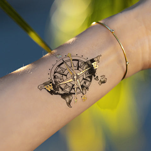 Gold And Silver Temporary Tattoos